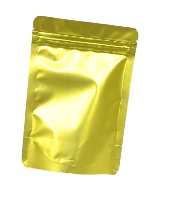 Resealable foil storage bags 12 pieces, gold color13CM ×8.50CM