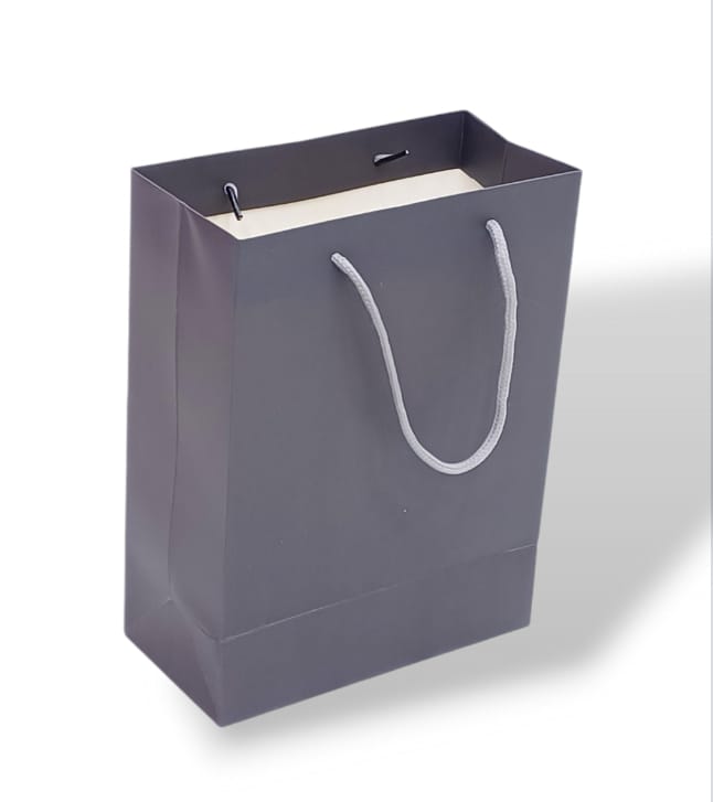 4pcs solid gray cardboard gift bags Size 18×9×24CM