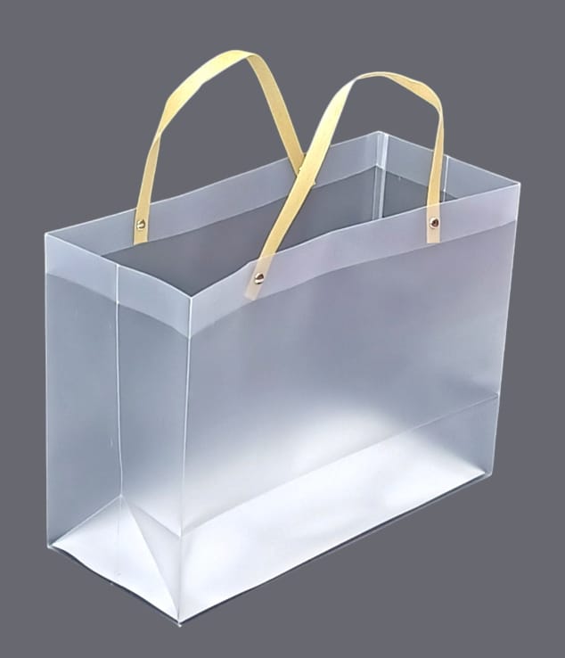 Semi-transparent hard plastic bags 12pcs Size  35CM ×26CM ×15CM