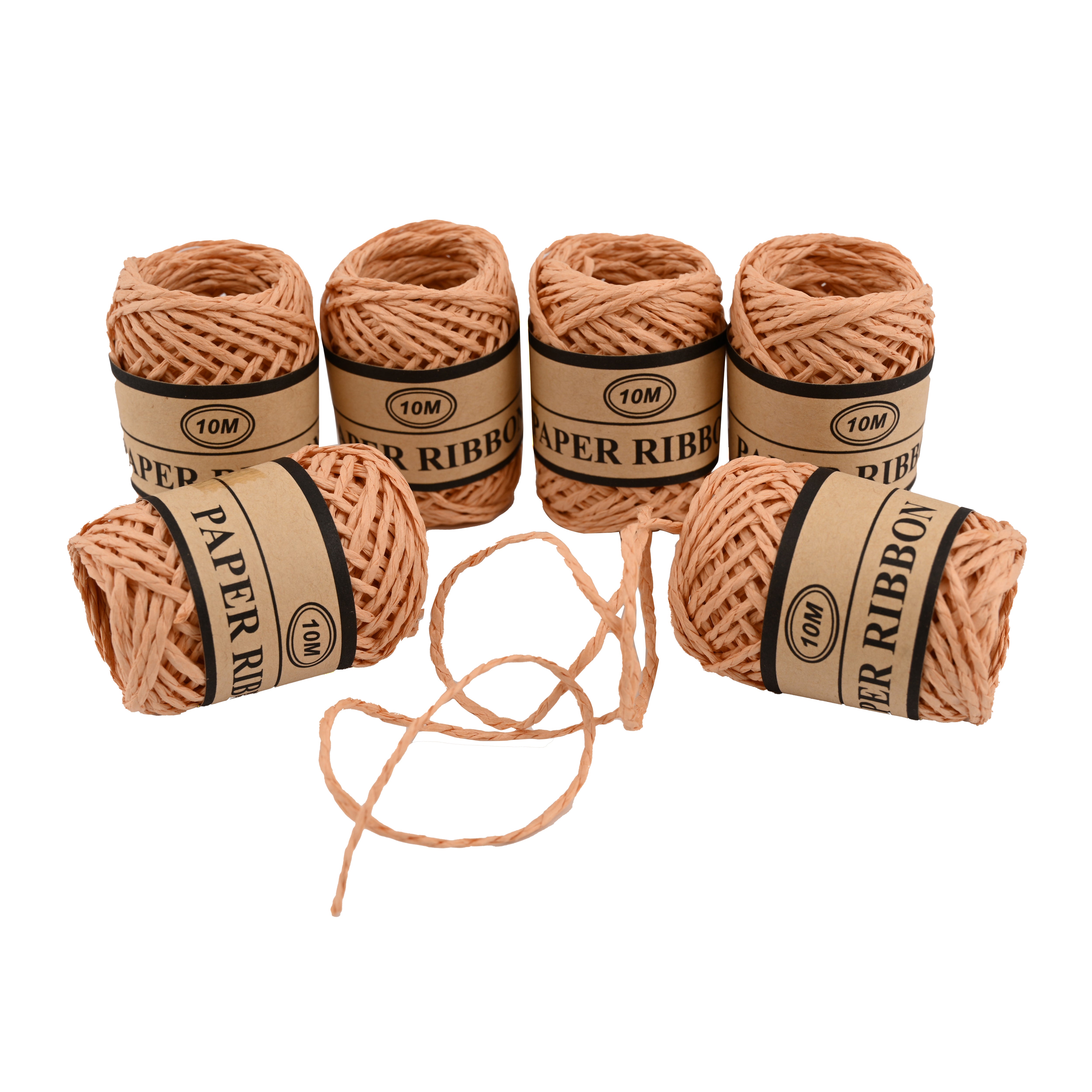 Burlap Rope, 10M Orange, 6 Threads Length 10m/6 rolls