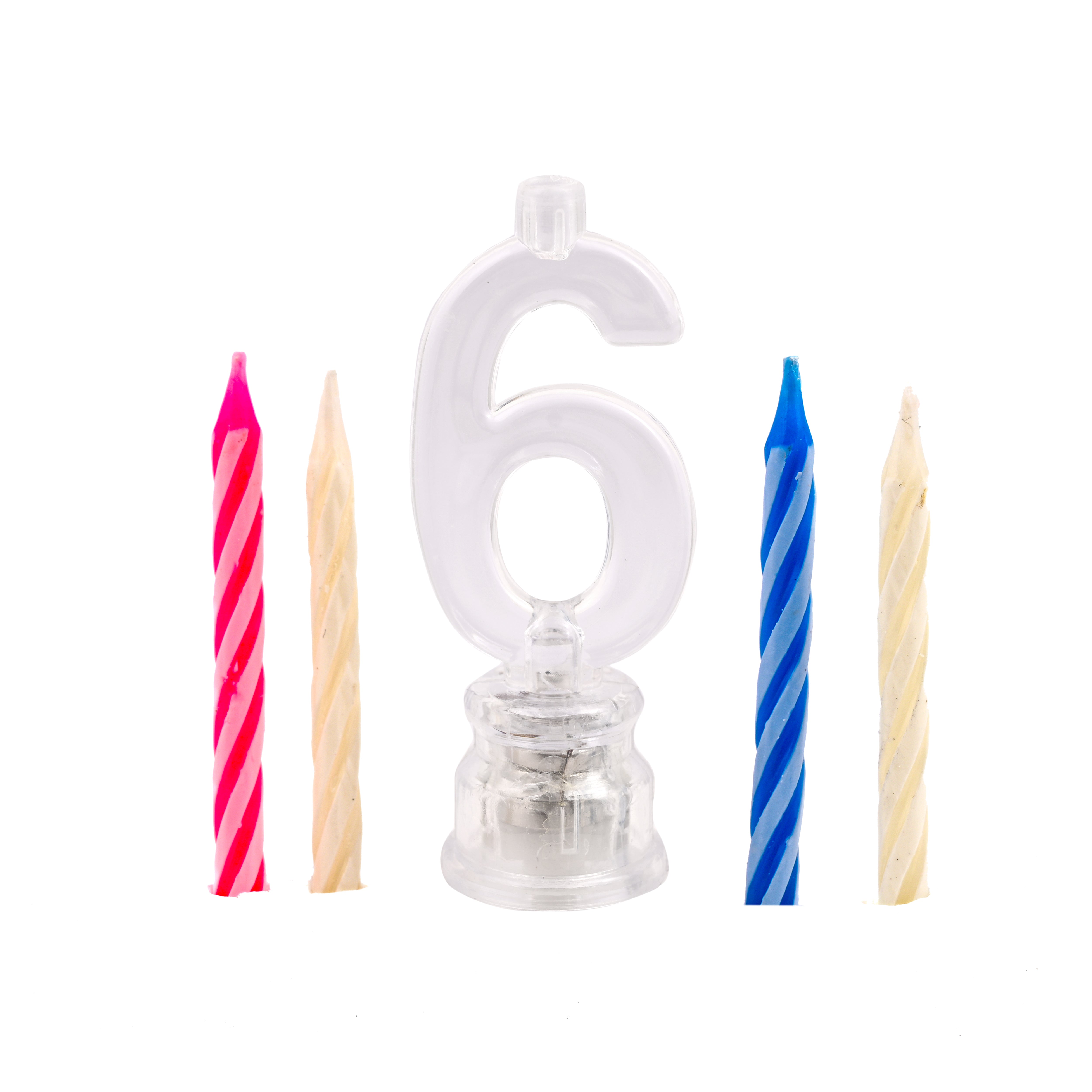 Led Number Candles Set 6