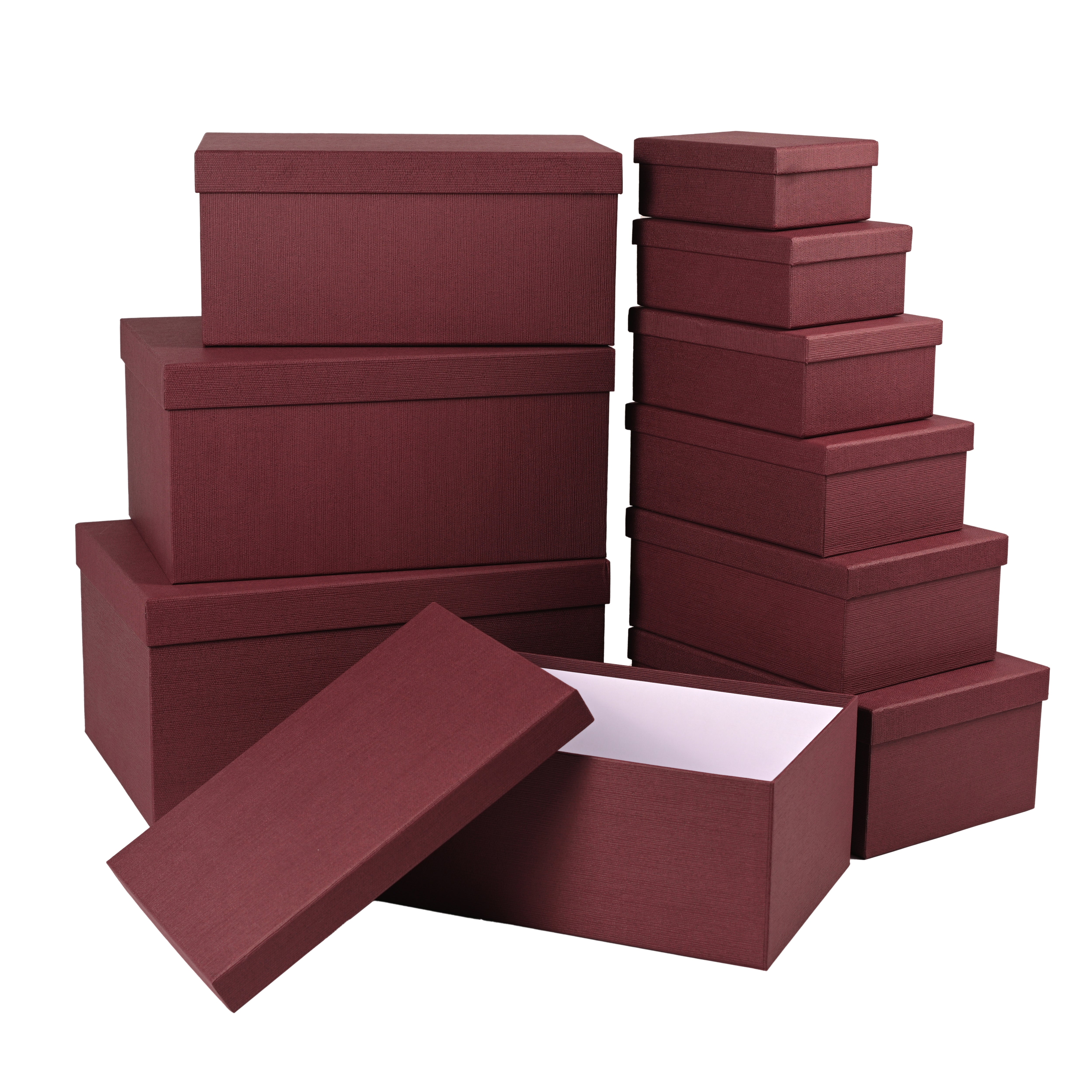 Gift set of 10 pieces  Color dark red