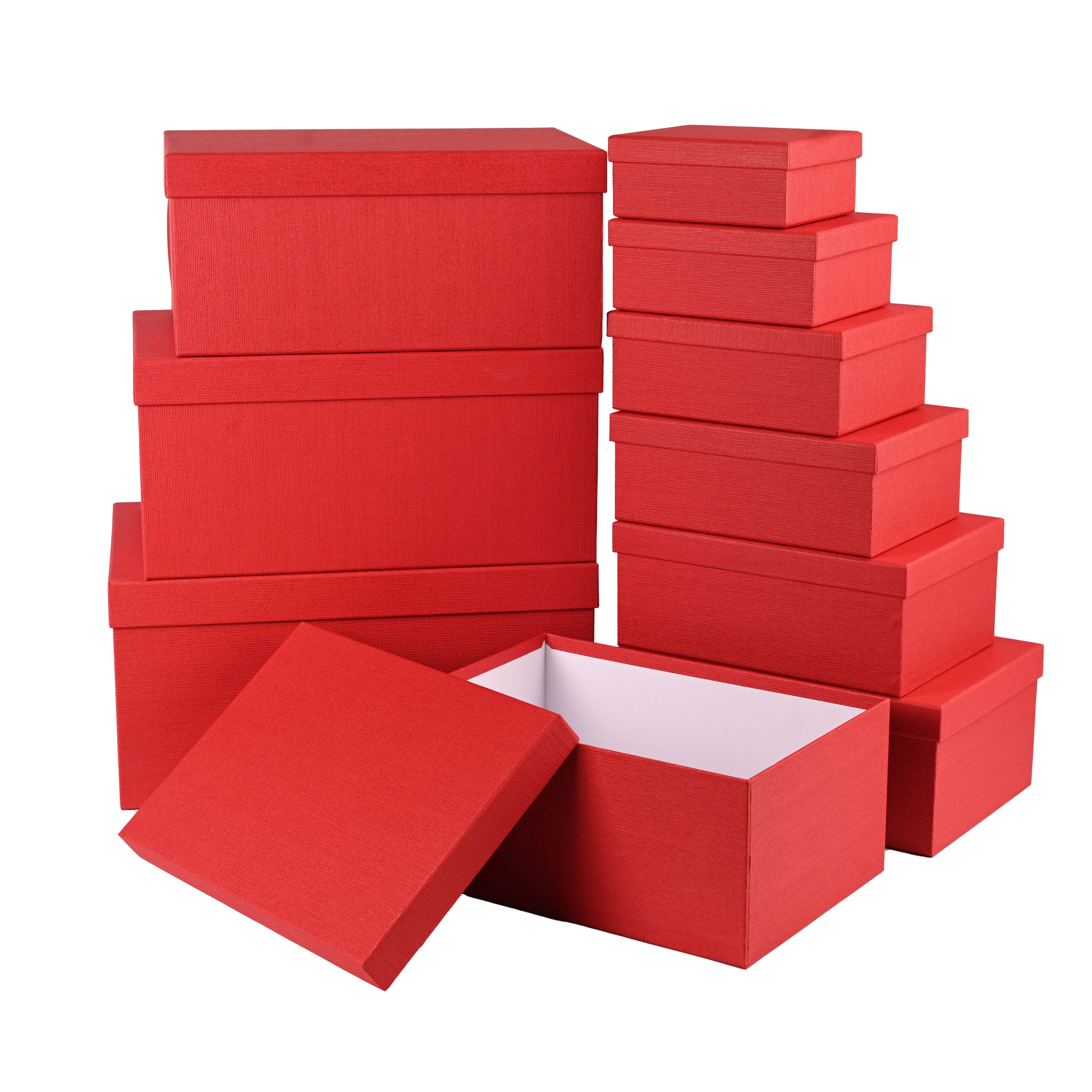 10pcs red color gift boxes