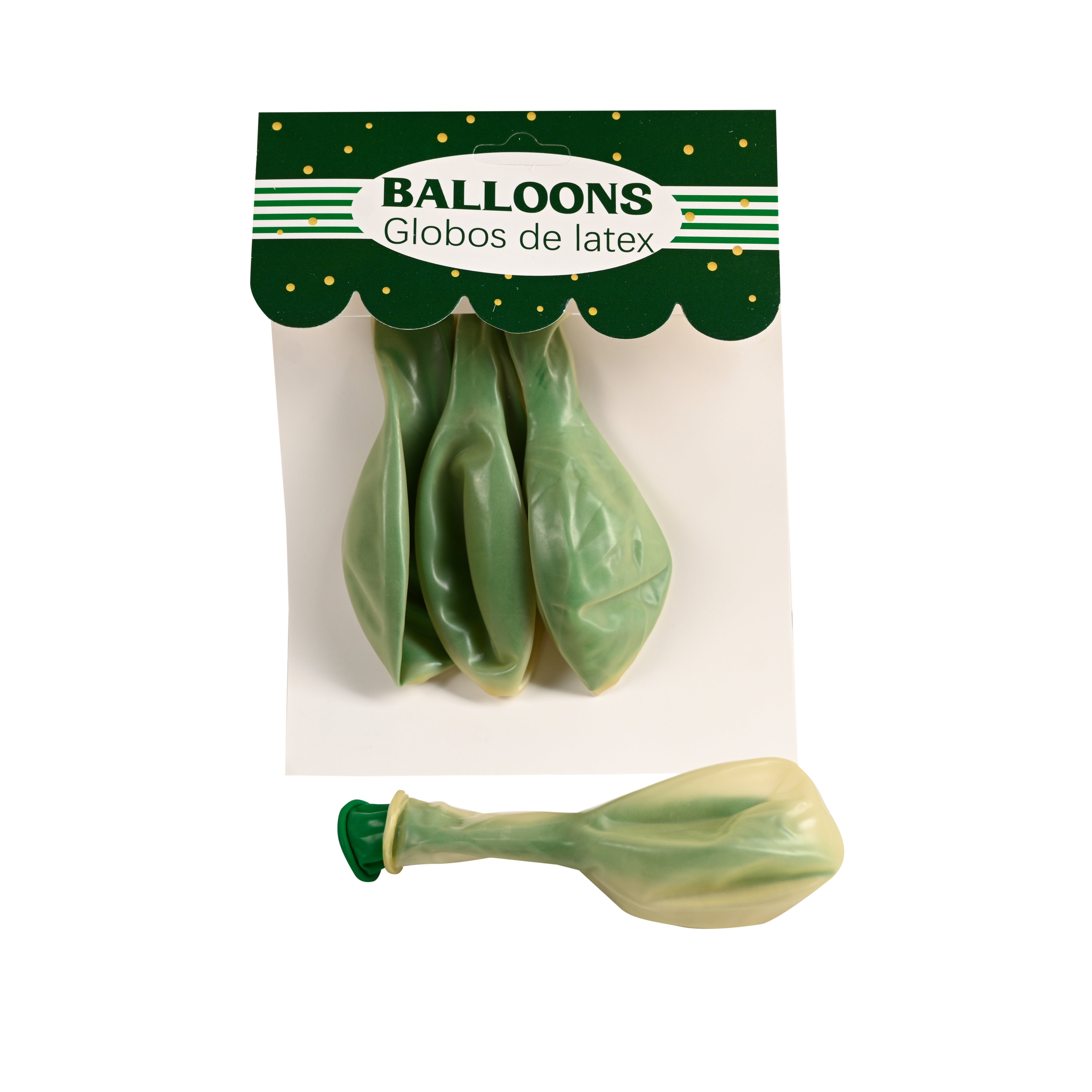 12 inch green glitter balloon