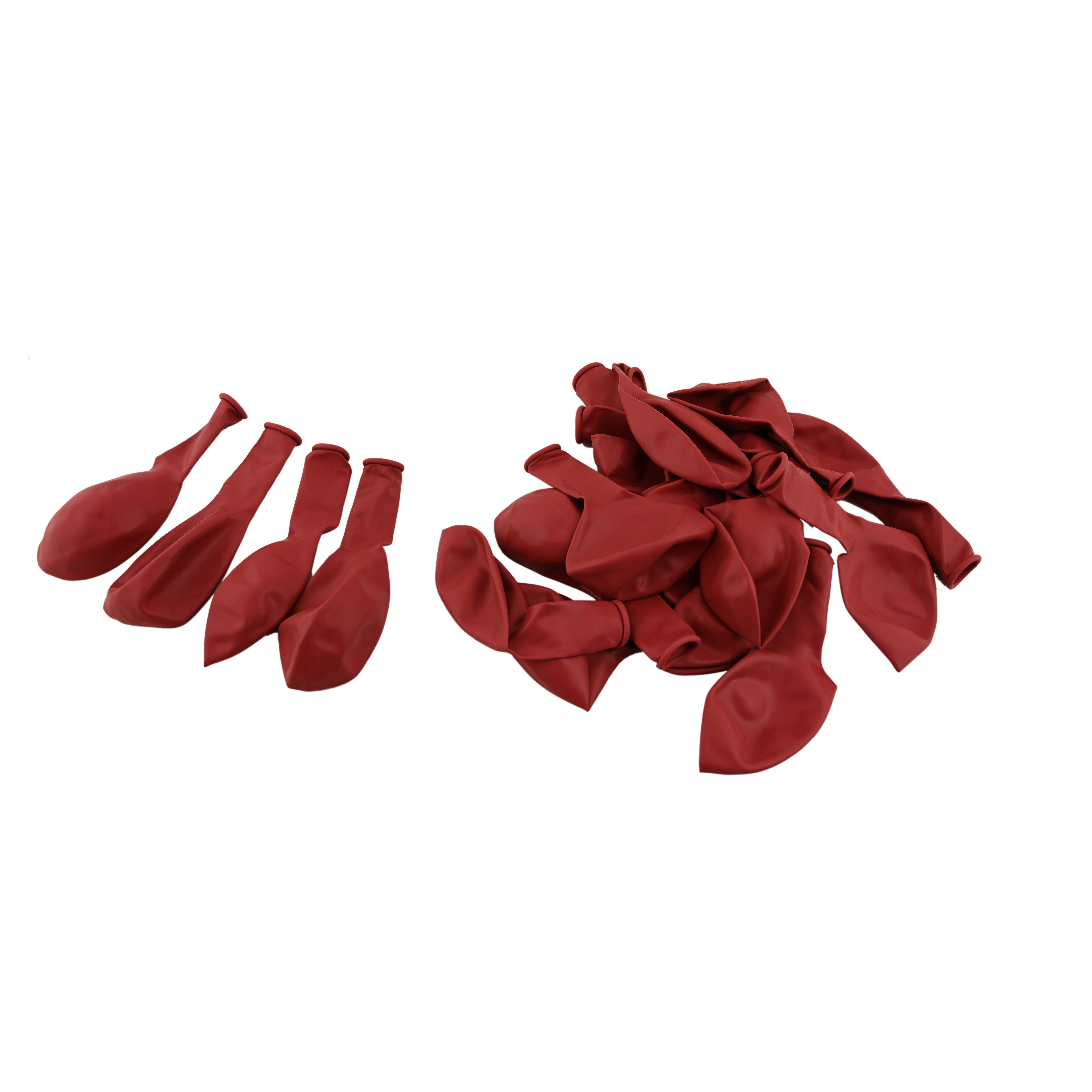 100Pcs Shiny Burgundy Balloon