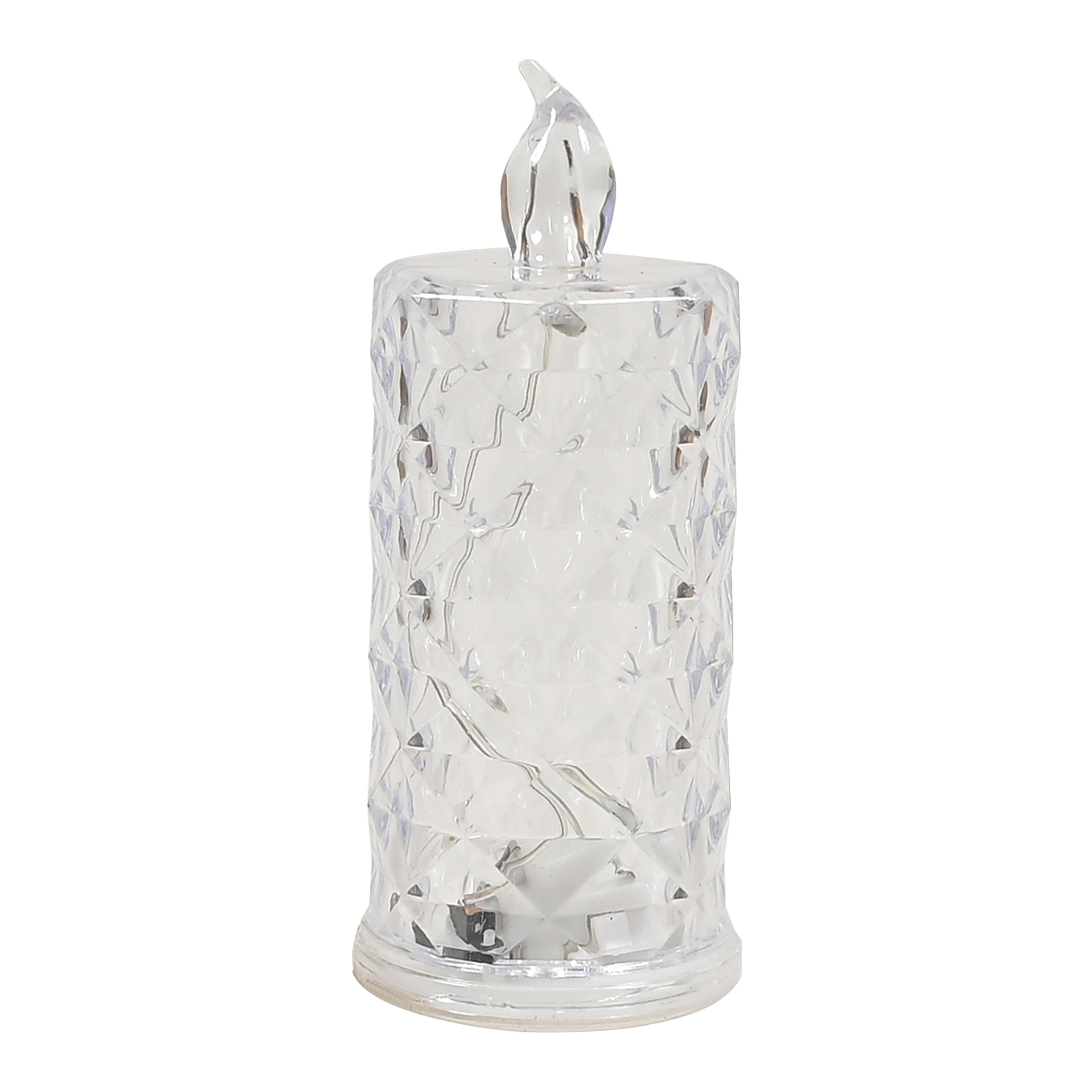 Transparent LED candle light 5.3 CM * 9.5 CM small