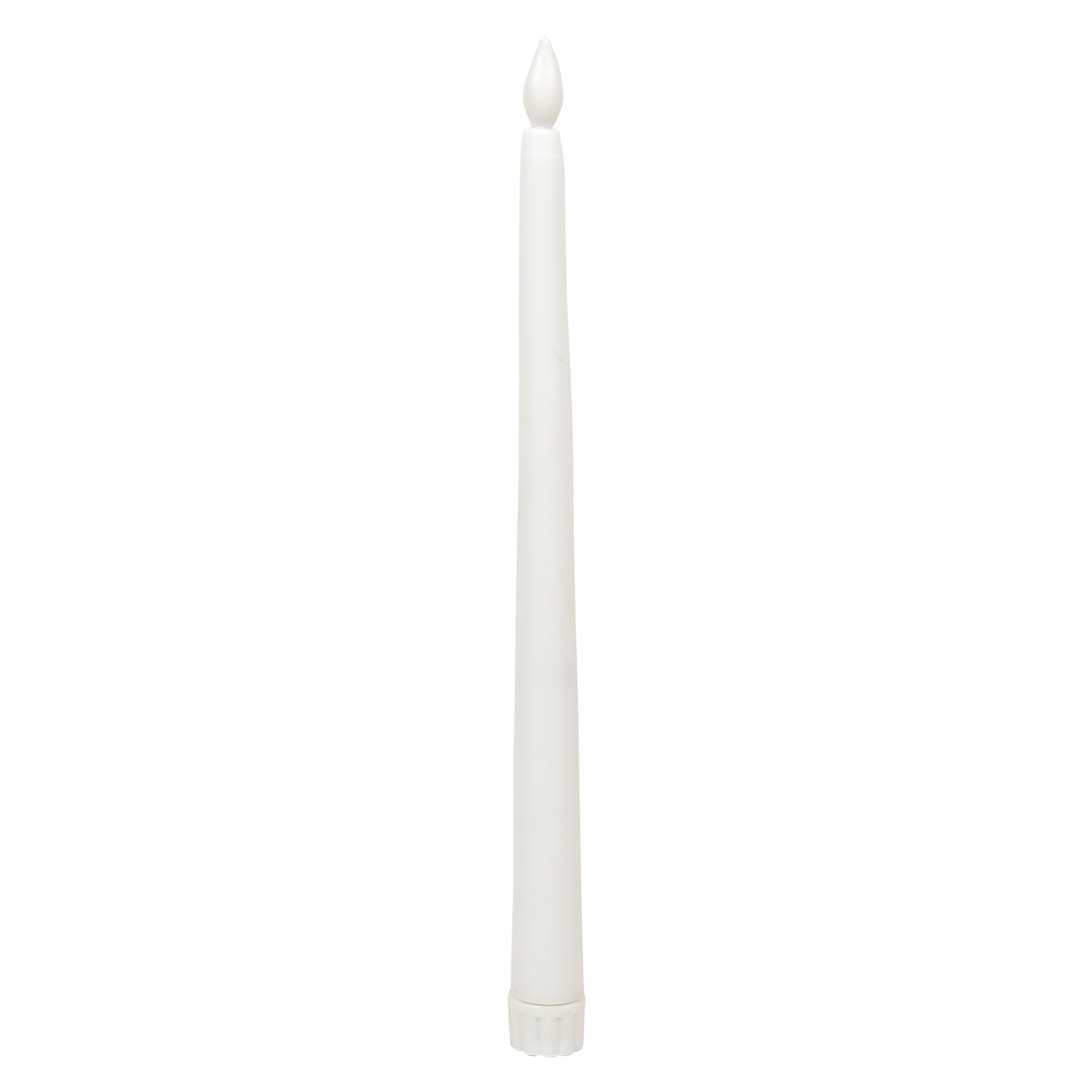 Candle stick yellow light 28 CM White 12 pieces