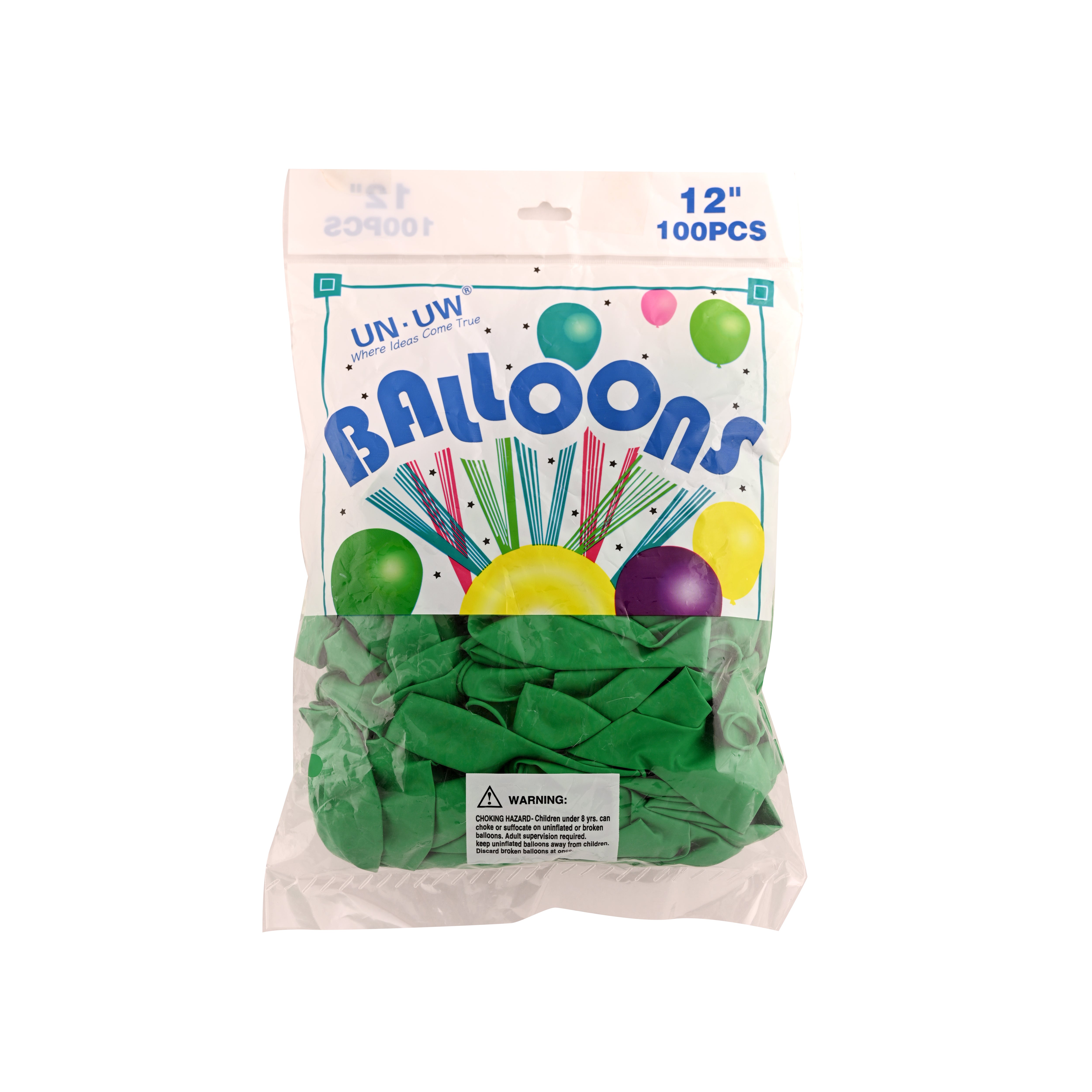 Balloon 100 pieces, green color