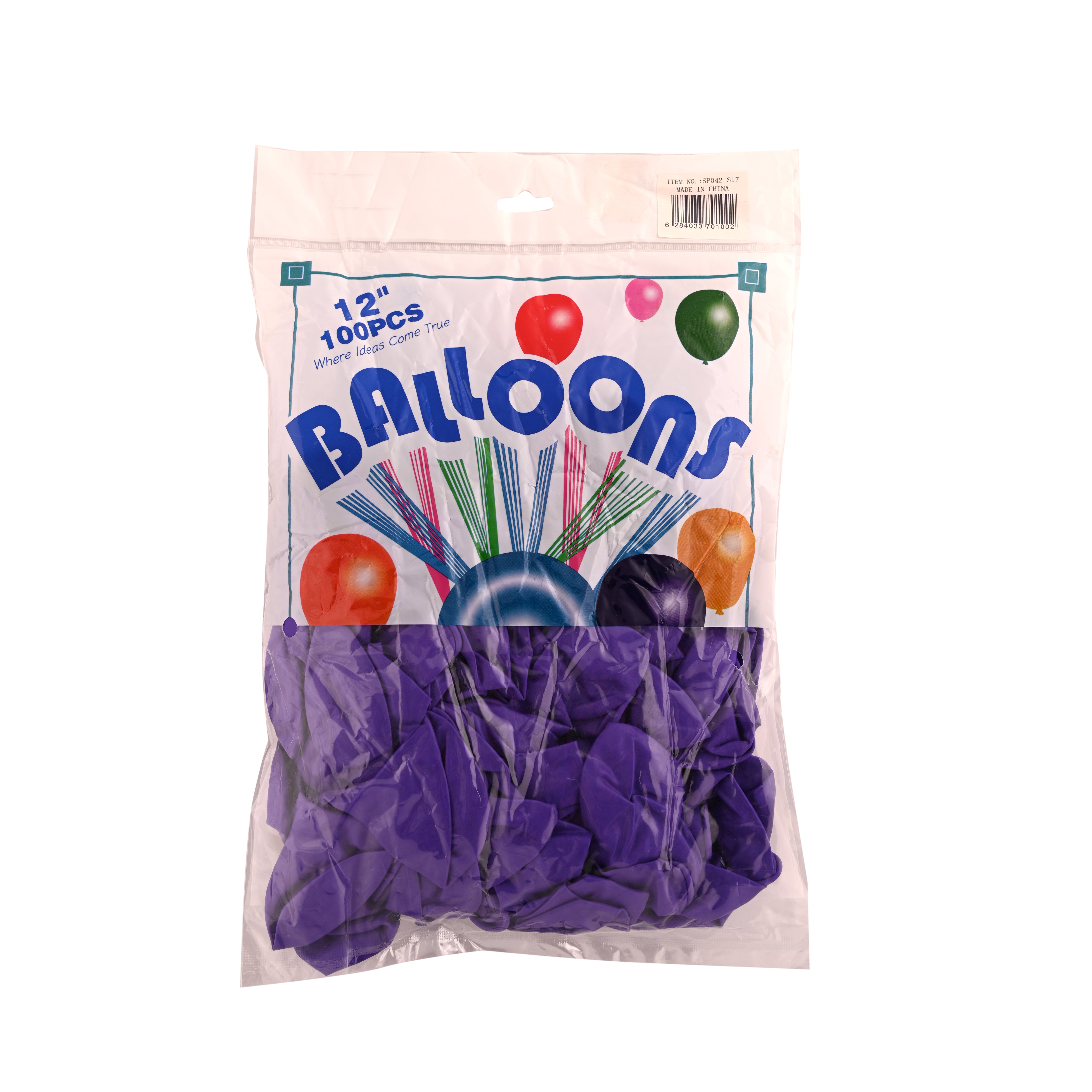 100Pcs Balloon, Shiny Lilac