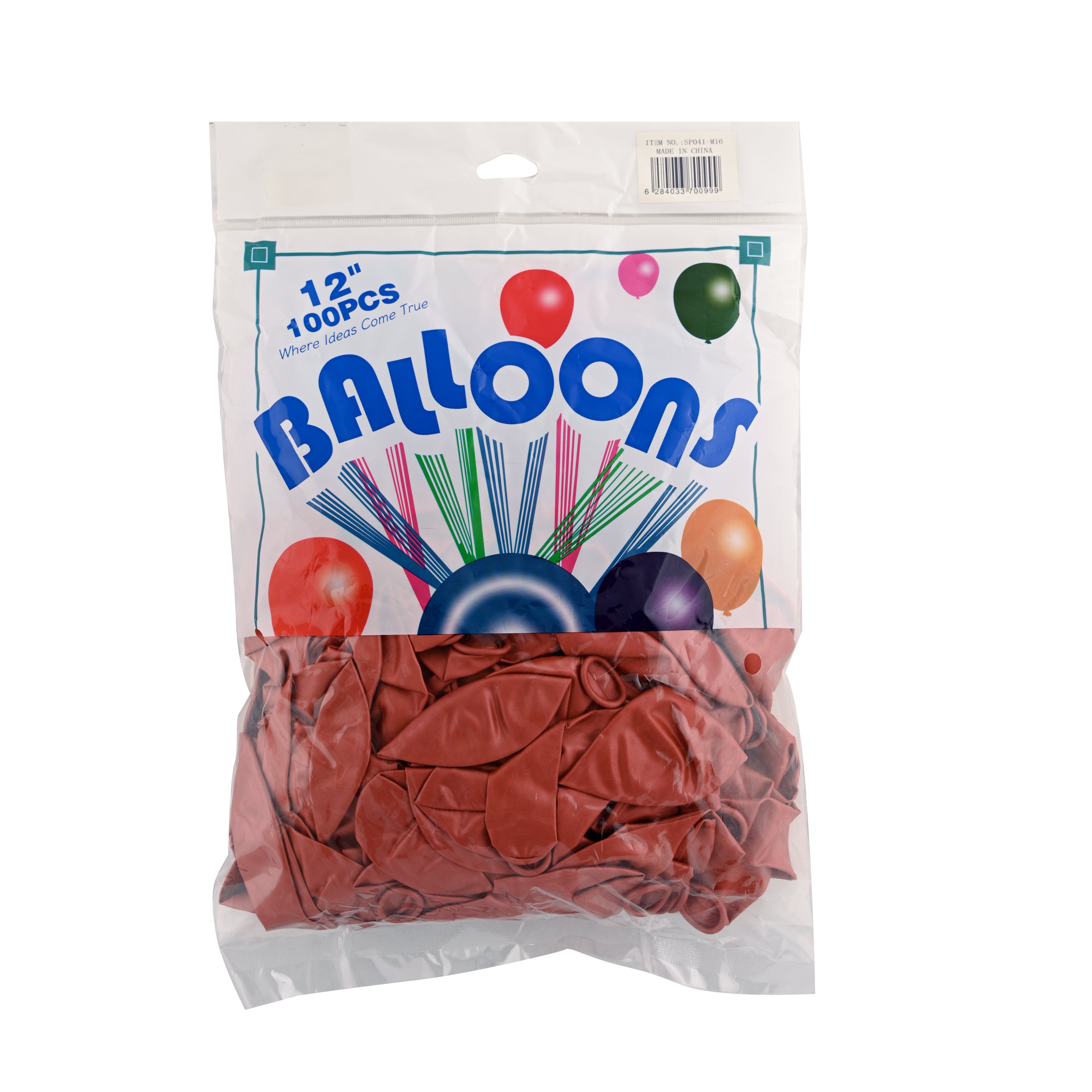 Balloon 100 Pieces, Chestnut Bag