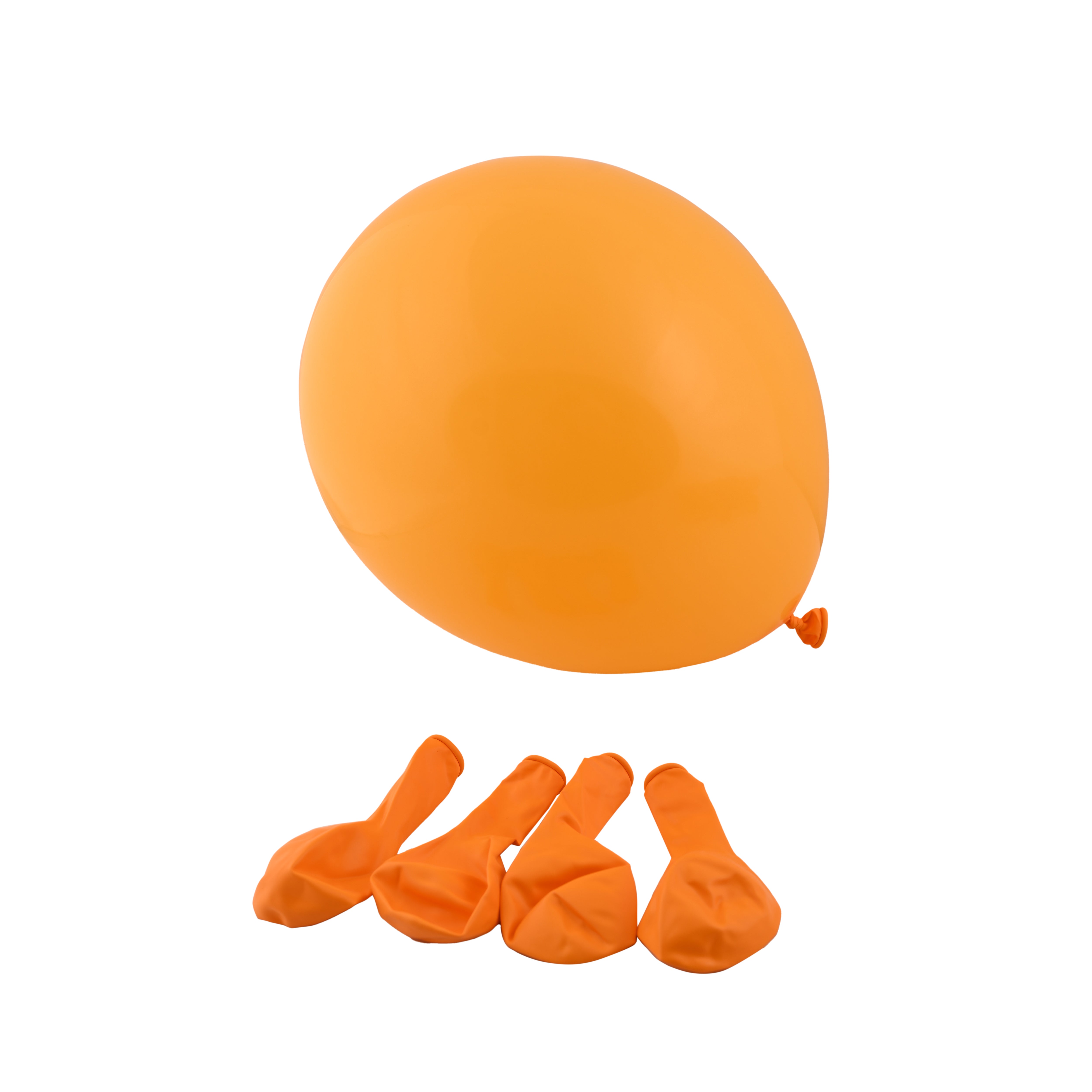 100Pcs Shiny Orange Balloon