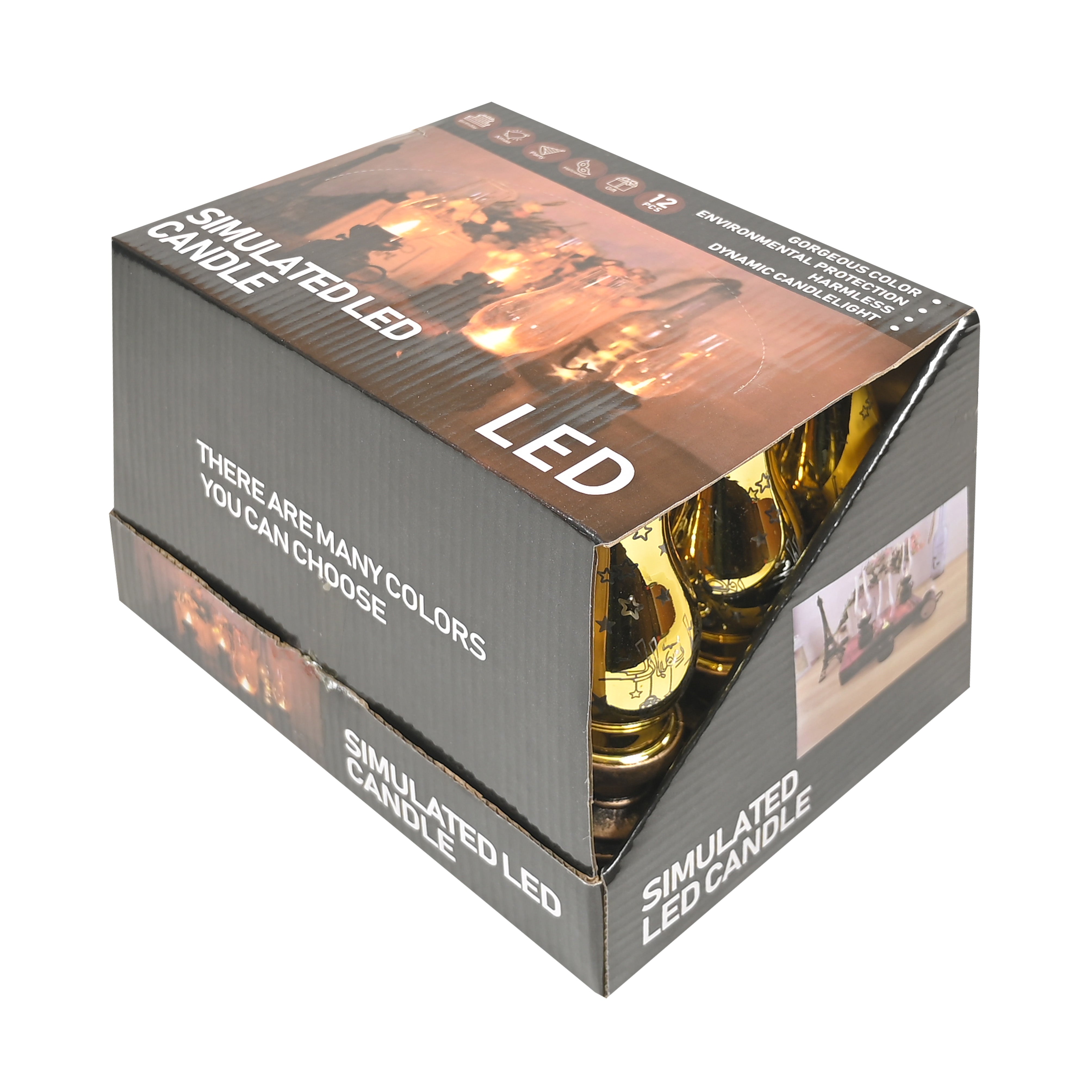 Classic illuminated lamp Gold 12 piece