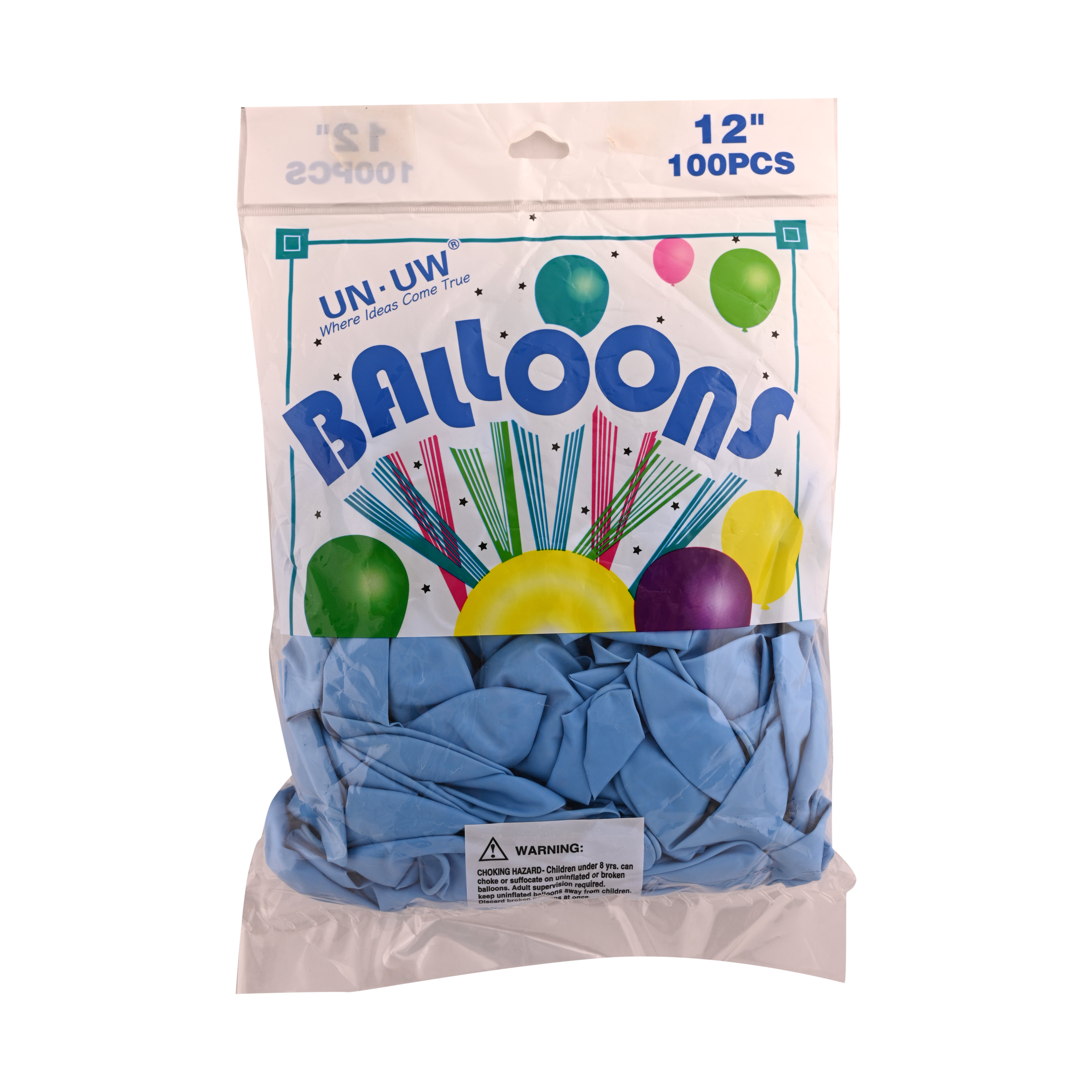 Balloon 100 pieces, dark cyan color, 12 inches