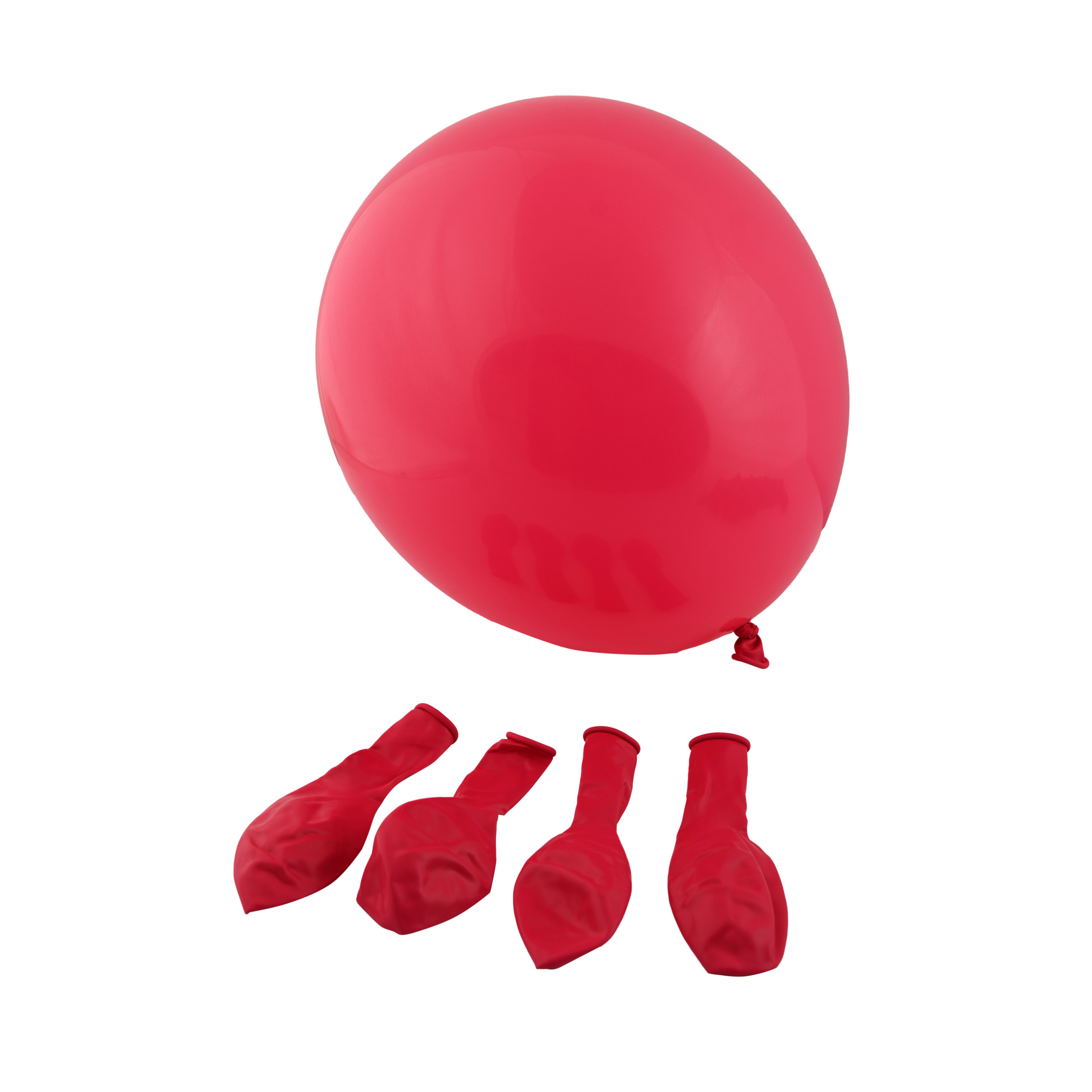 100 Red Shiny Balloon