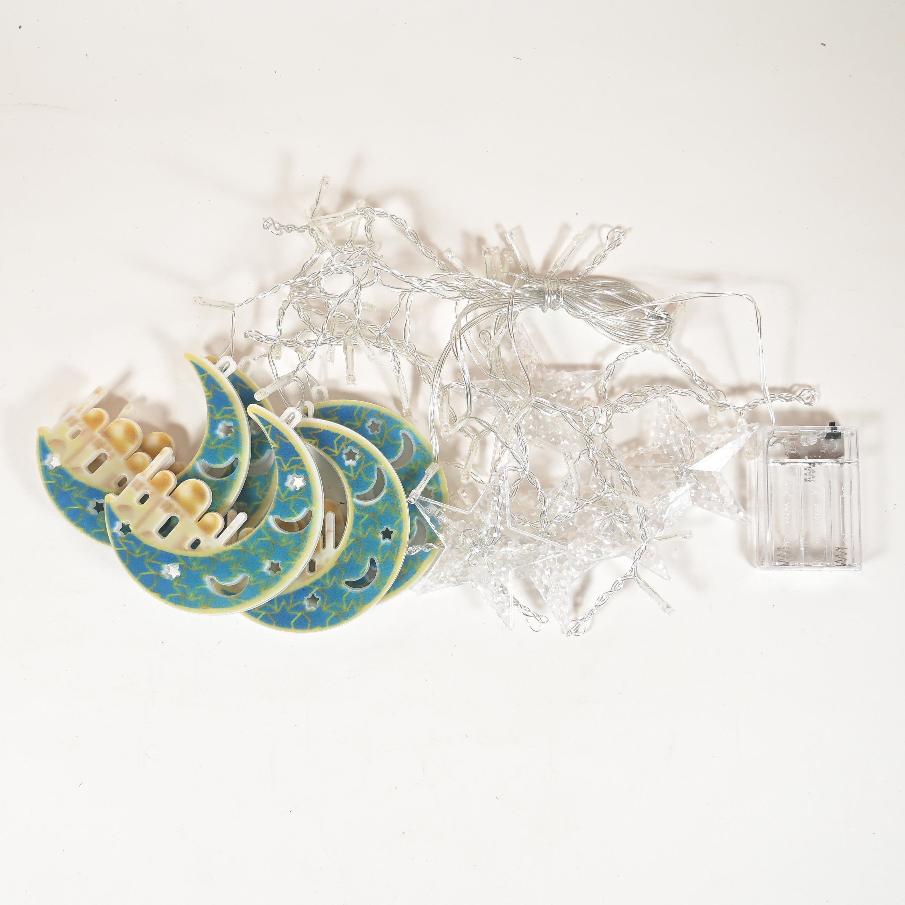 Luminous Ramadan decorations crescent shape, 2 meters, 10 lines