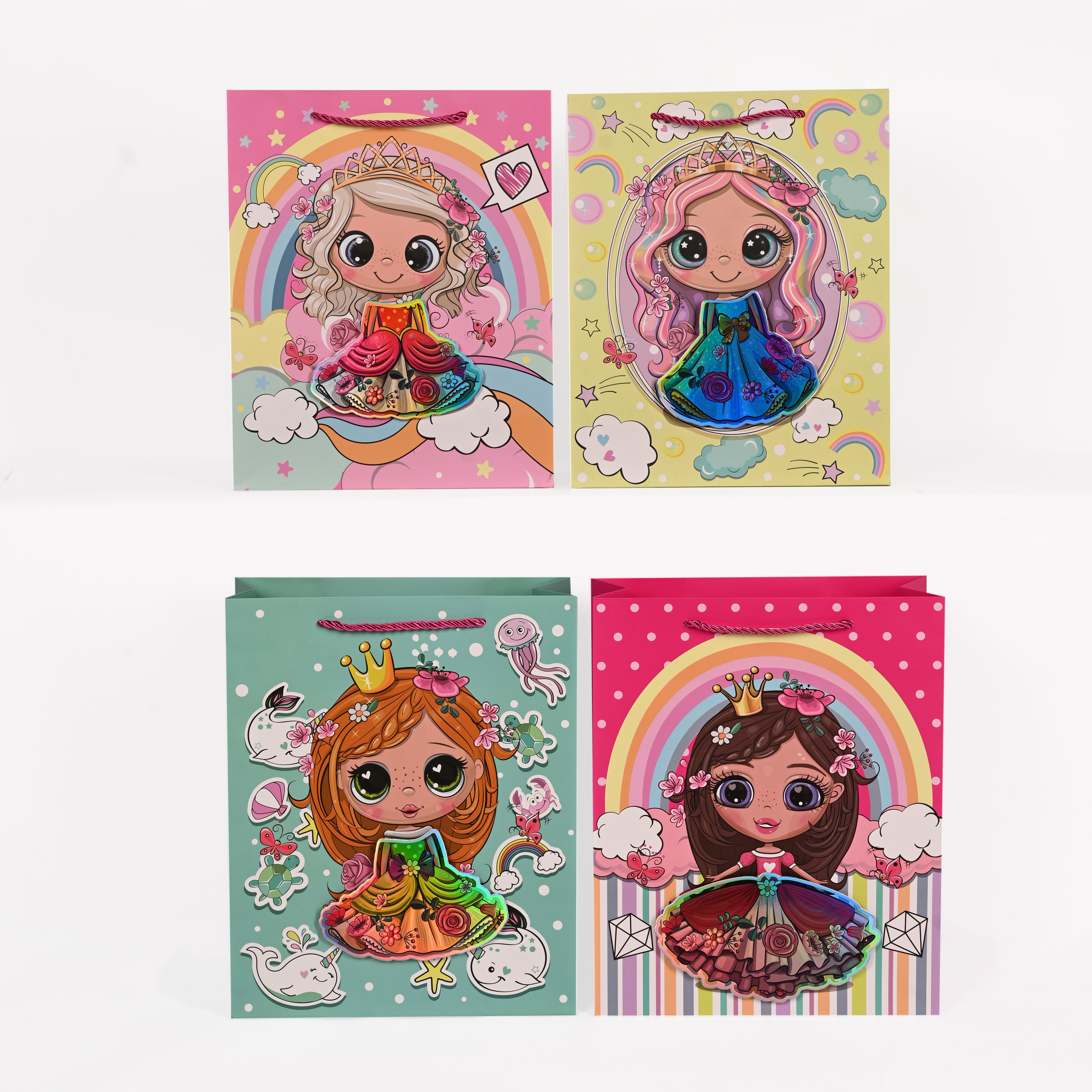 Girls themed party favor bags(S)