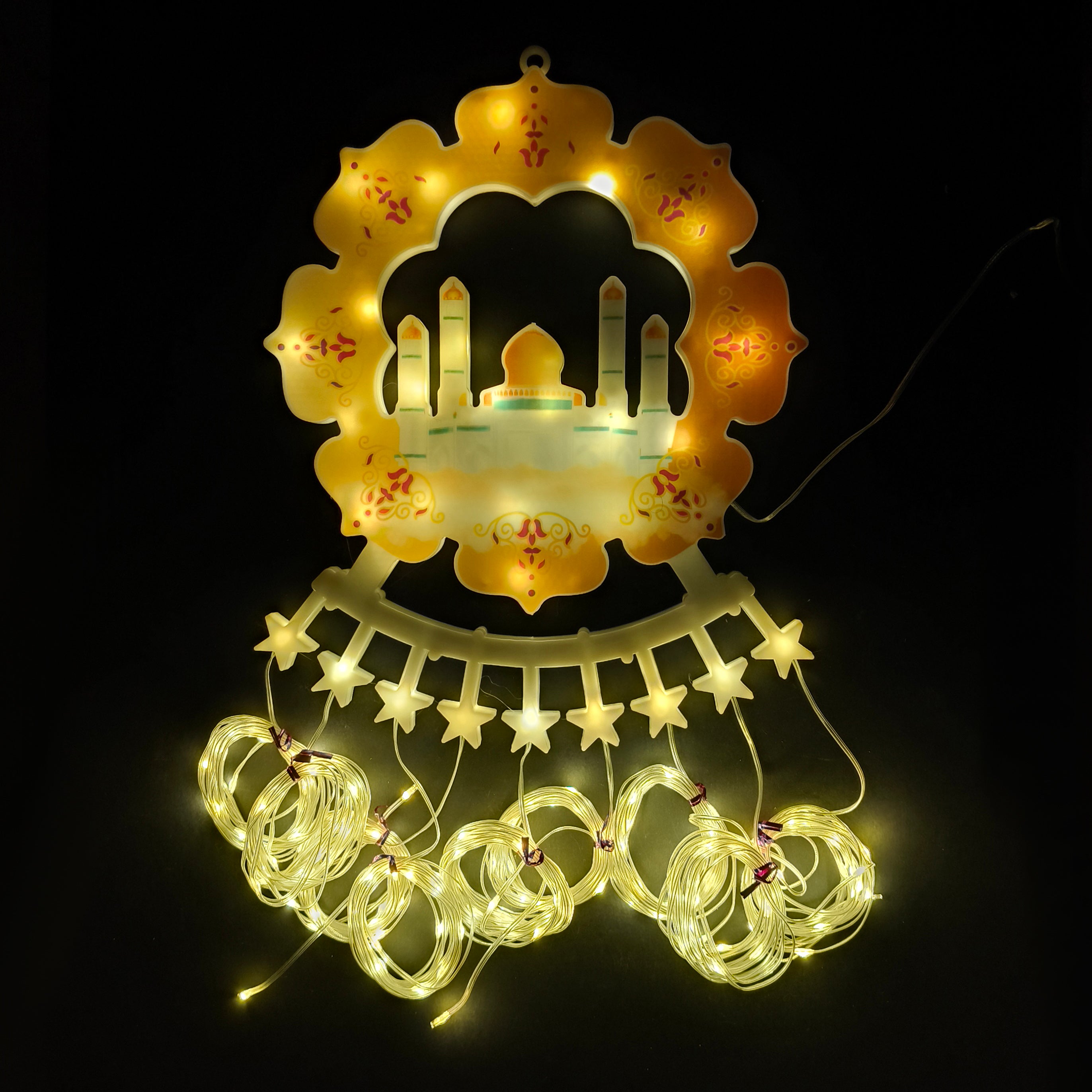 Luminous Ramadan decorations for home decorations, 2.50 meters, 9 lines