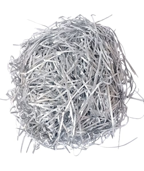 Shredded paper gift filler for filling gift boxes, gift baskets and bags, 100 grams