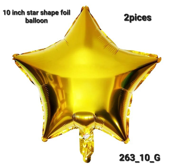 10 inch star foil balloon, 2pcs