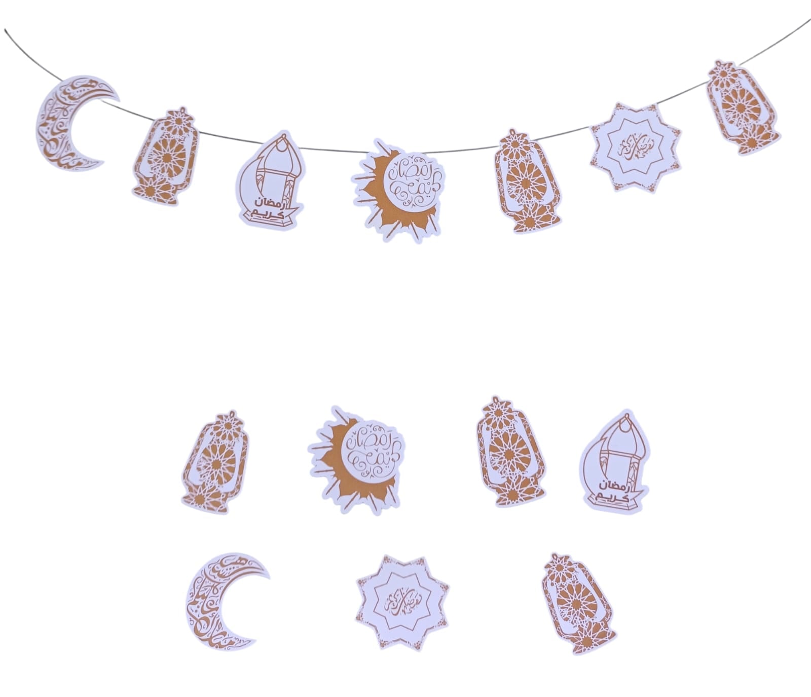 Ramadan decoration banner, 7 pieces, 5 meters long,