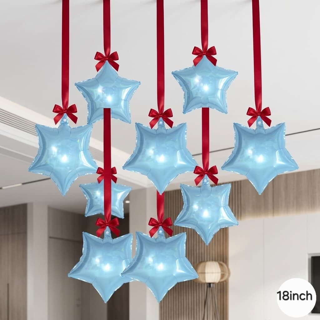 10 inch star foil balloon, 2pcs