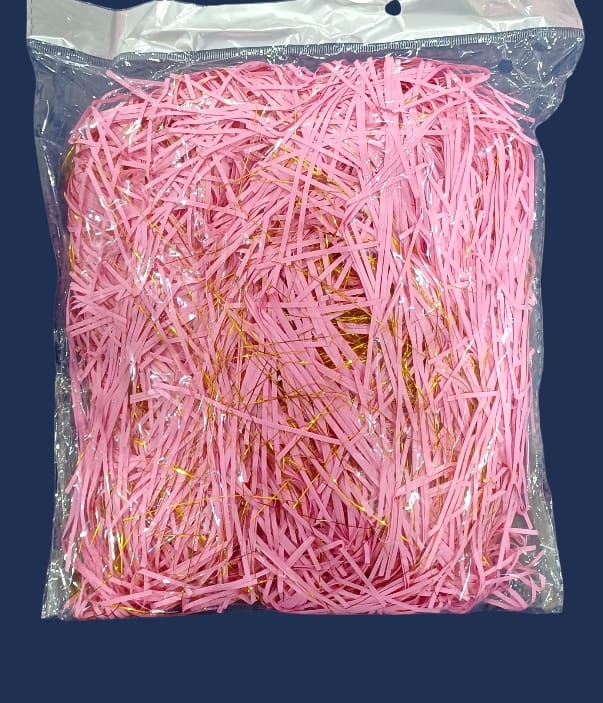 Shredded paper gift filler for filling gift boxes, gift baskets and bags, 100 grams