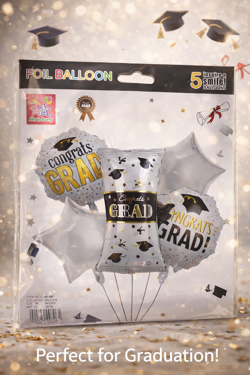 Deluxe Graduation Foil Balloon Set 18-32 inches