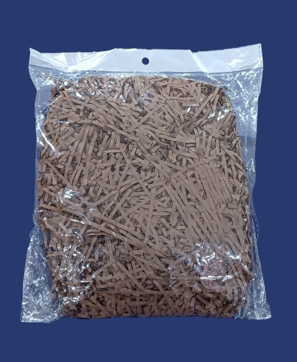 Shredded paper gift filler for filling gift boxes, gift baskets and bags, 100 grams