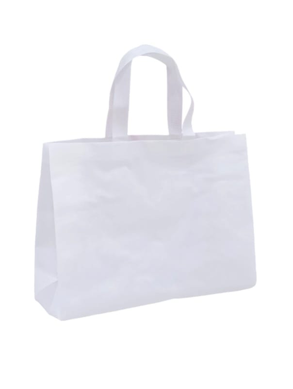 Reusable, printable, fabric shopping bags, white, 12 pieces  Size (M)30×40×11CM