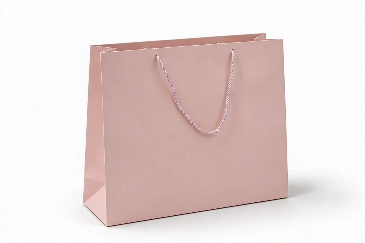 Large gift bags, pack of 12, pink Size: 47 × 36 × 15 cm