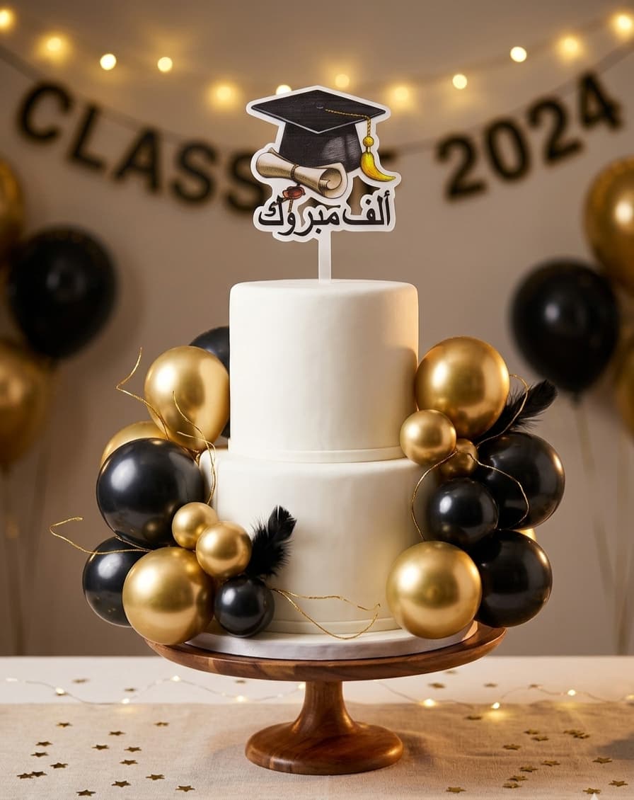 Graduation day cake topper