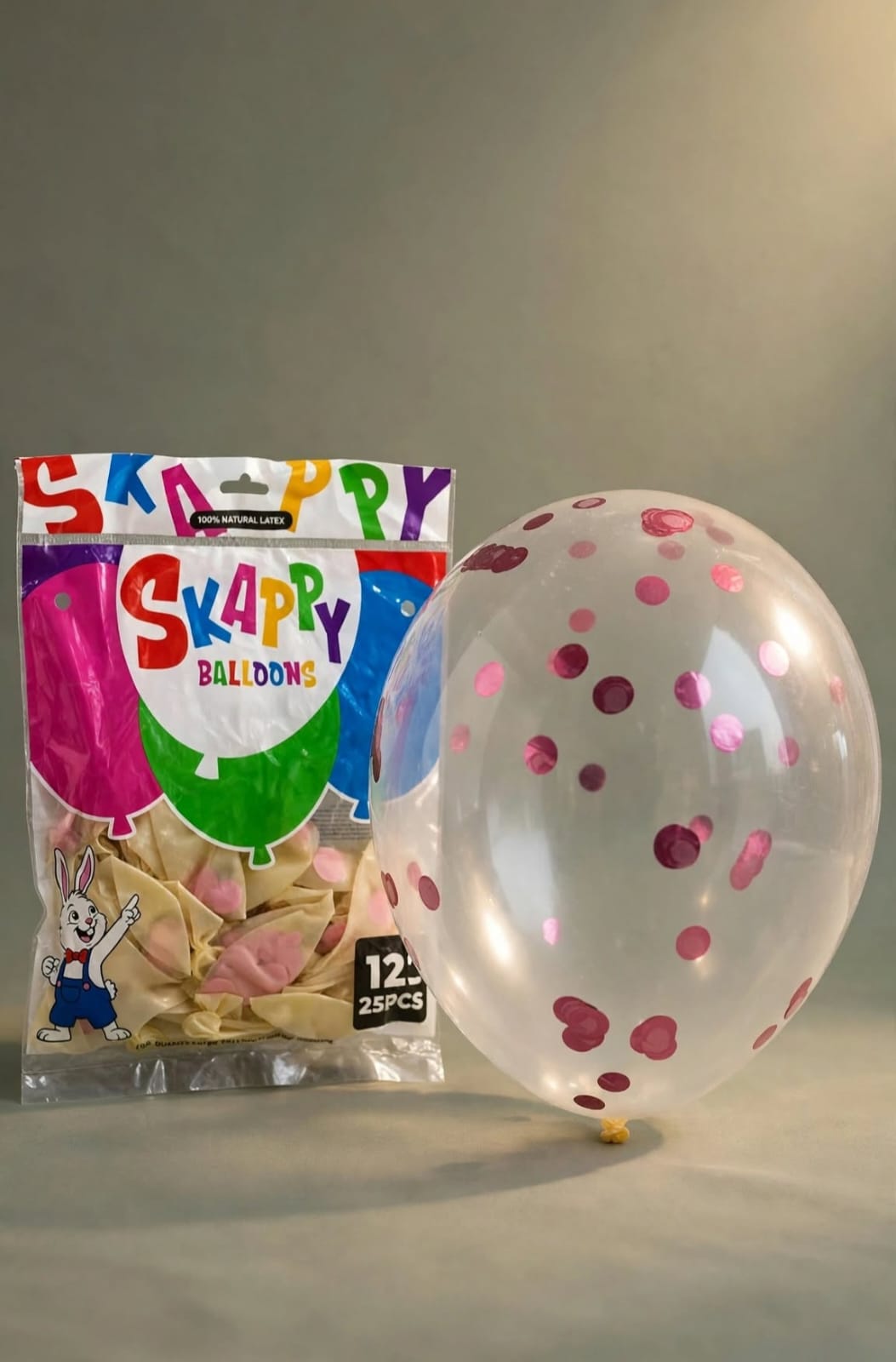 Sequin-filled balloons, 25 pieces, 12-inch size