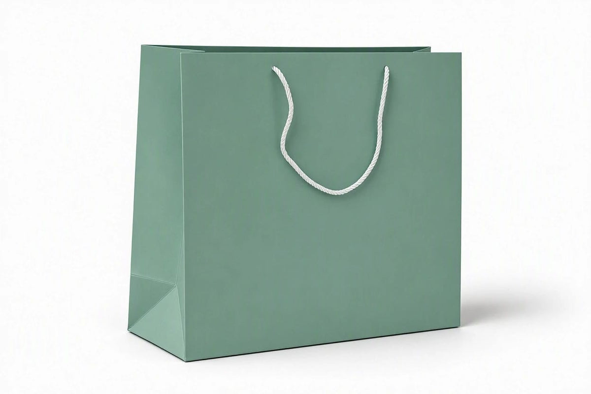Extra-large gift bags (pack of 12) - Tiffany color Dimensions: 47 × 36 × 15 cm