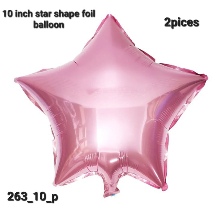 10 inch star foil balloon, 2pcs