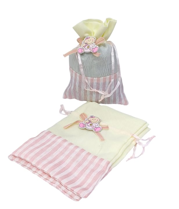 Newborn baby gift bags made of fabric, 12 pieces Size9CM ×7CM