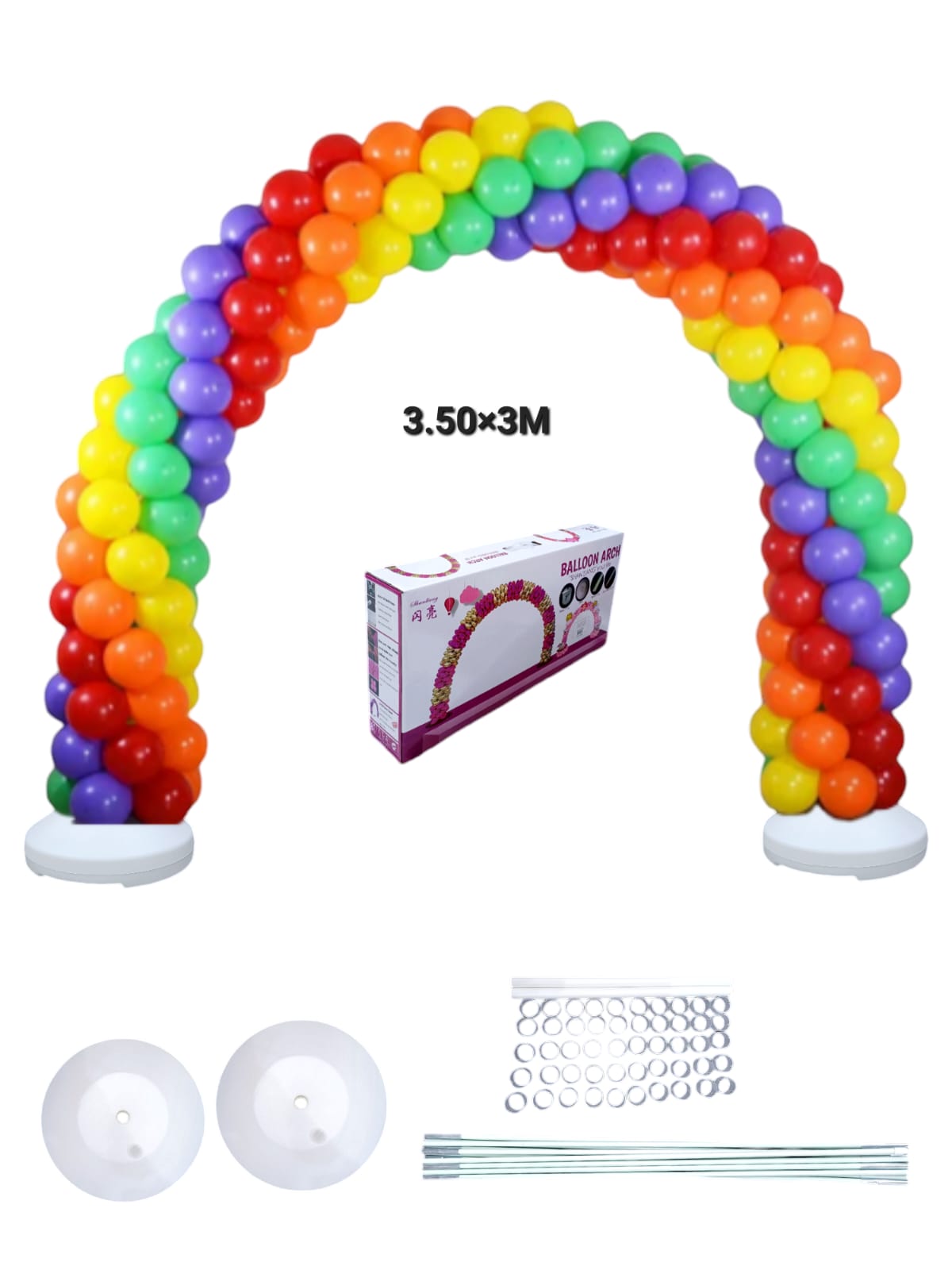 Balloon arches size 3*3 metres