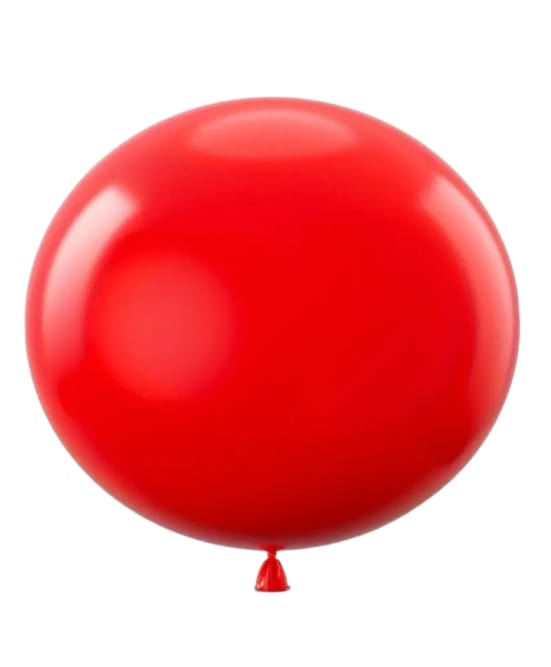 18 inch latex balloon, red color, 25 pieces