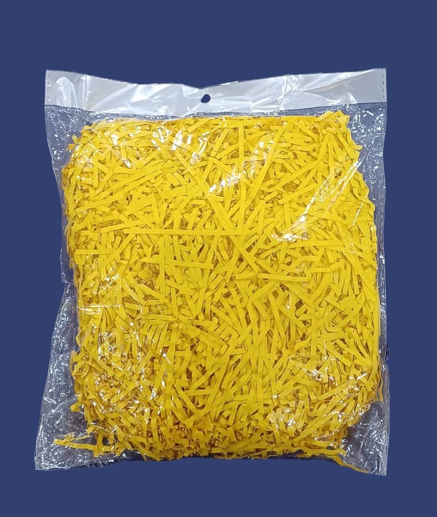 Shredded paper gift filler for filling gift boxes, gift baskets and bags, 100 grams