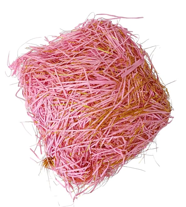 Shredded paper gift filler for filling gift boxes, gift baskets and bags, 100 grams