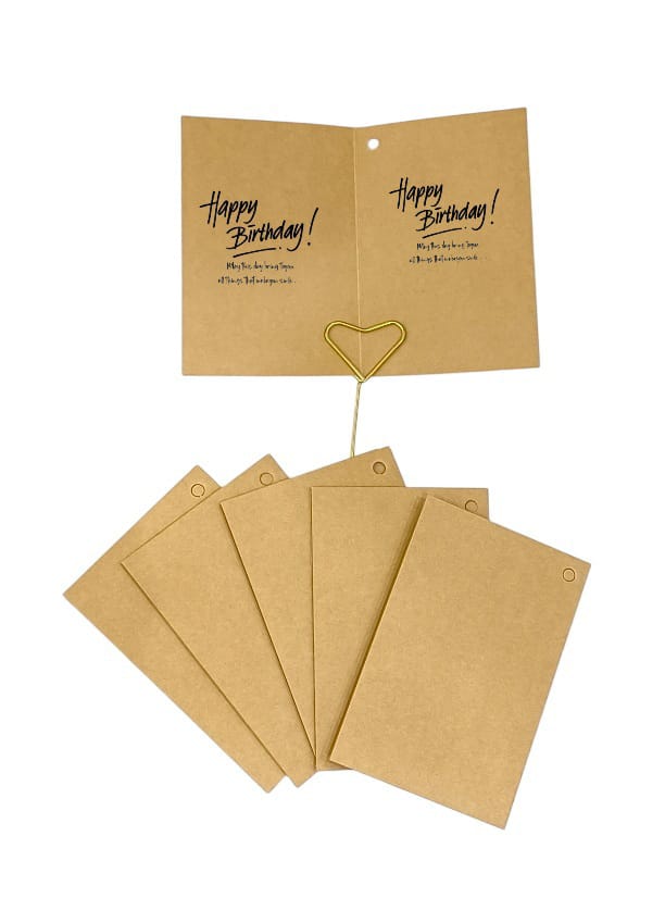 Occasion cards, beige, 15 pieces